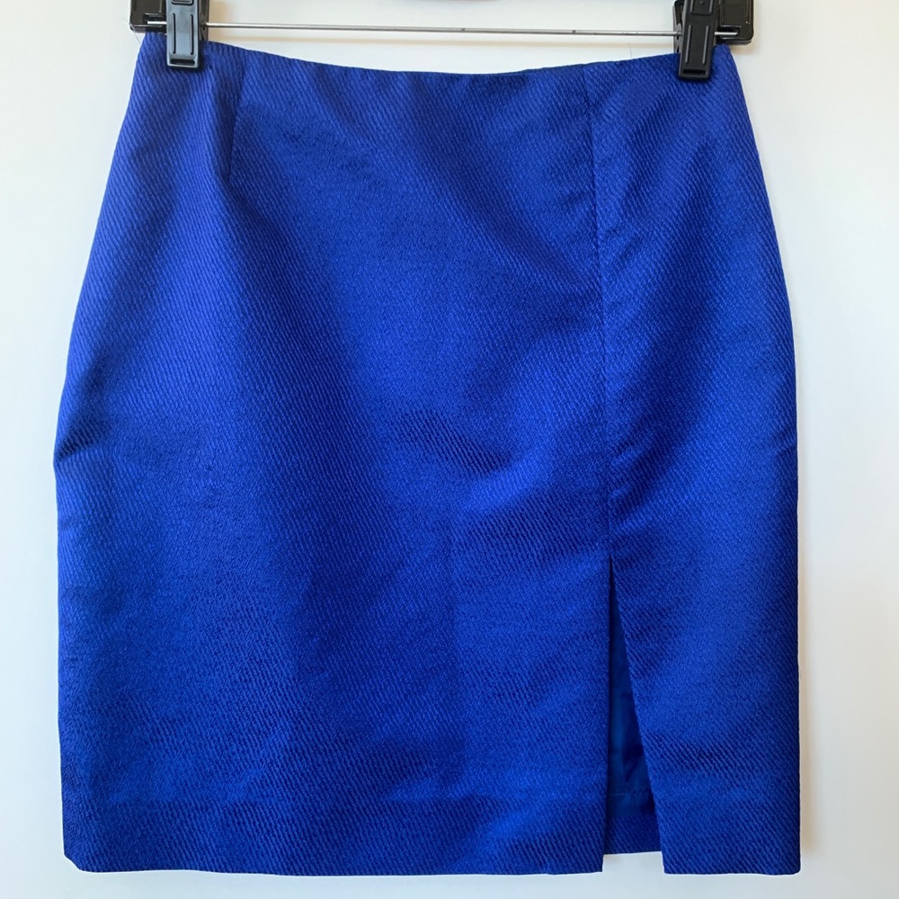 Vintage Escada Electric Blue Mini Skirt